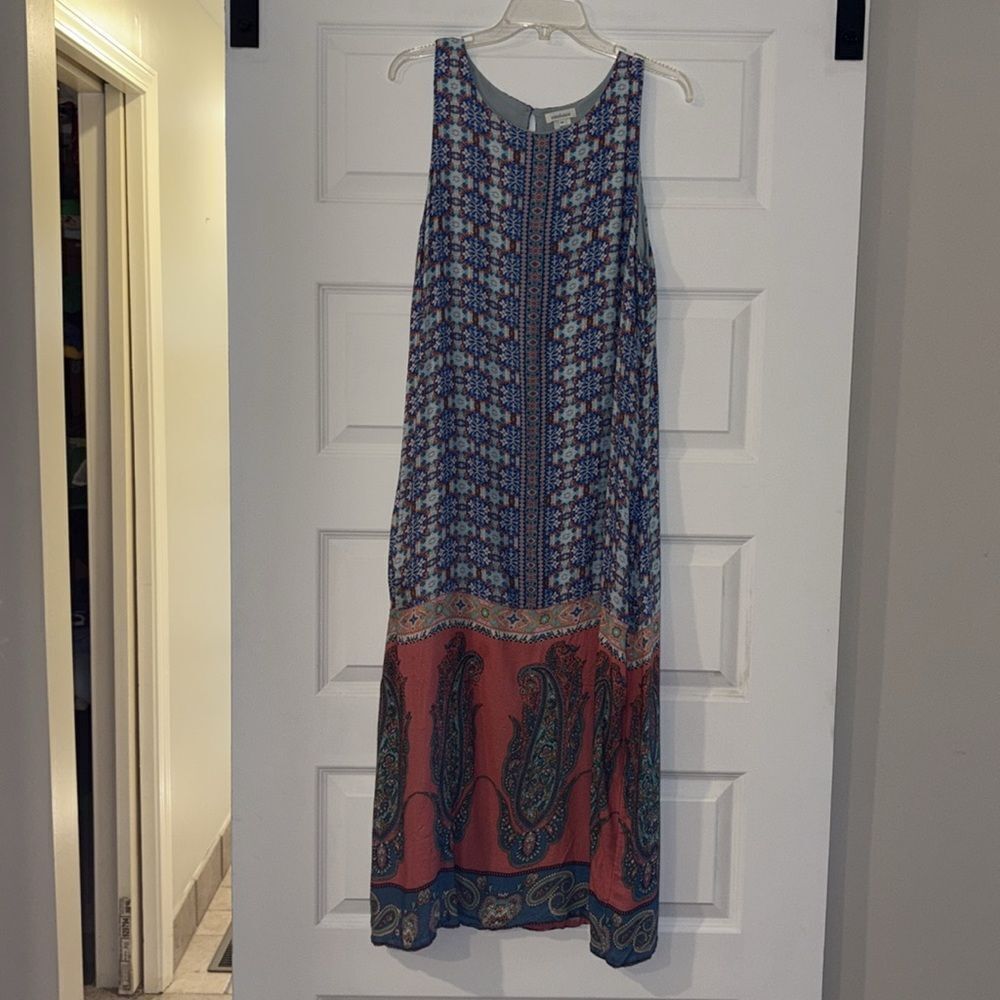 Sundance Fiore Tile Paisley Print Sleeveless Maxi Dress